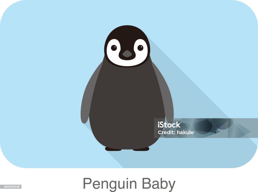 Penguin baby standing,  Penguin seed series Penguin baby standing on the ground, Penguin seed series Penguin stock vector