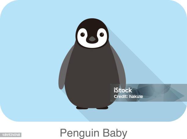 Penguin Baby Standing Penguin Seed Series Stock Illustration - Download Image Now - Penguin, Vector, Front View