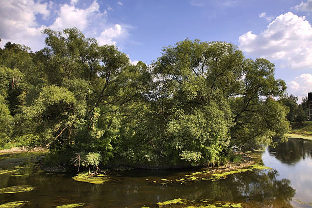 istock Pakhra riverbank in Dubrovitsy. Russia 484925428