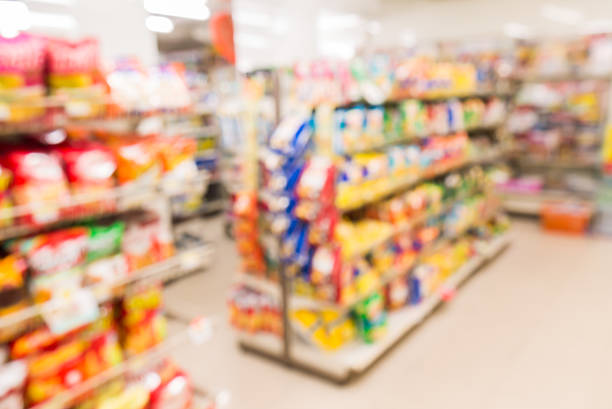 istock Blurred view of supermarket store 484932450
