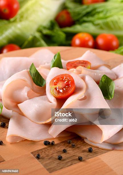 Sliced Turkey Breast Stock Photo - Download Image Now - 2015, Appetizer, Breakfast