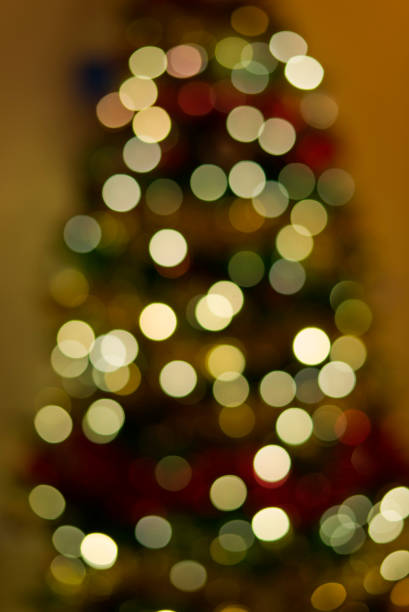 Christmas Tree Lights stock photo