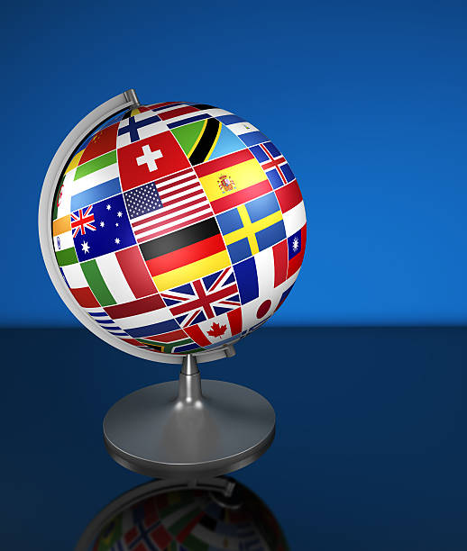 istock International Business School Globe Flags 484943970