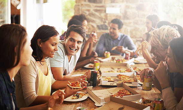 istock Great friends and food! 484944782