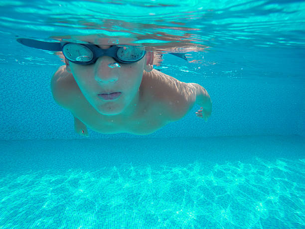 istock Underwater portrait of boy 484945332