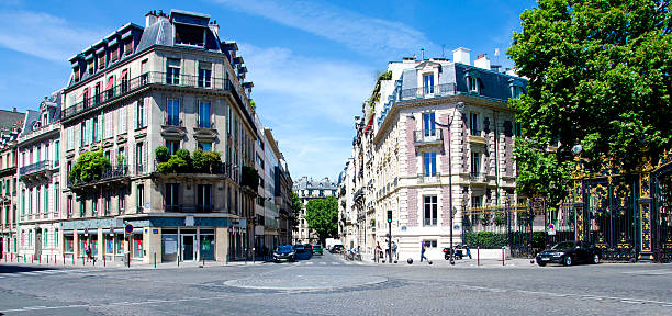 Street in Paris stock photo