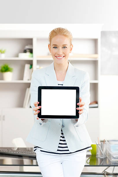 istock Businesswoman with digital tablet 484948826