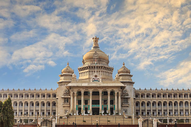 бангалор, индия - soudha стоковые фото и изображения