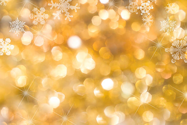 Blurred Christmas Lights stock photo