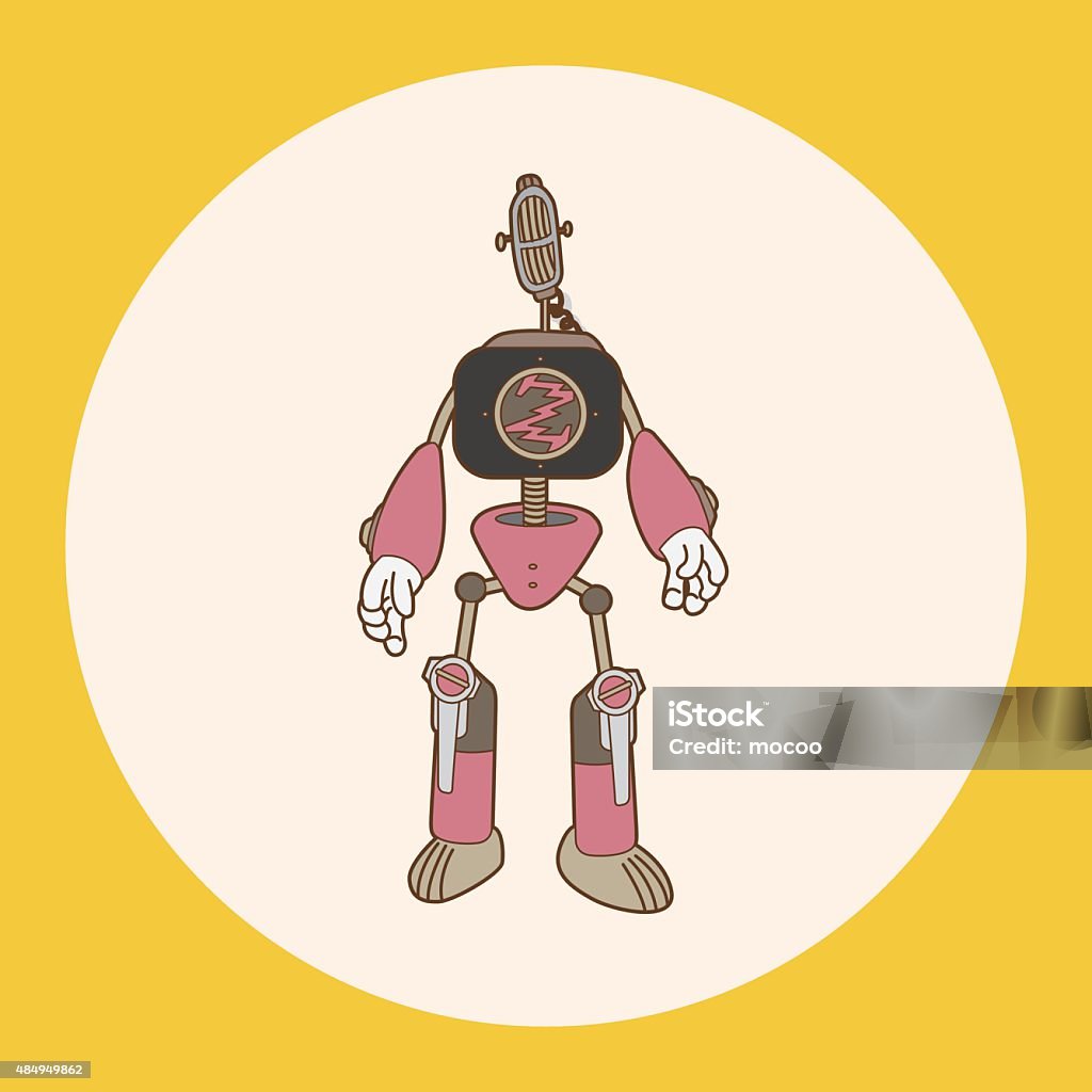 Robotics Theme Vector Robot Theme Elements Vector Eps Stock Illustration - Download Image Now ...