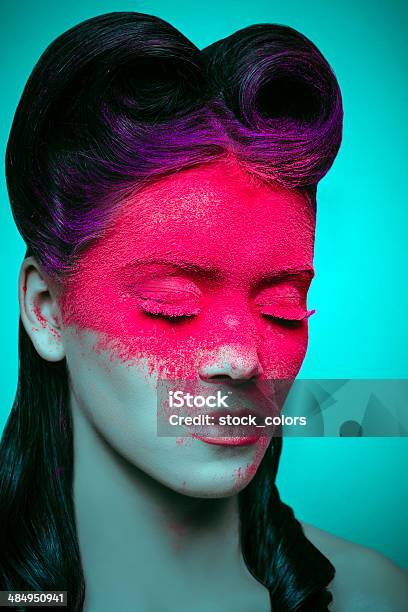 Pink Powder Makeup Stock Photo - Download Image Now - Women, Face Paint,  Fashion - iStock