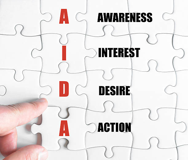 istock Last puzzle piece with Business Acronym AIDA 484951176