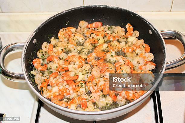 Camarón Foto de stock y más banco de imágenes de Ajo - Ajo, Alimento, Cidra