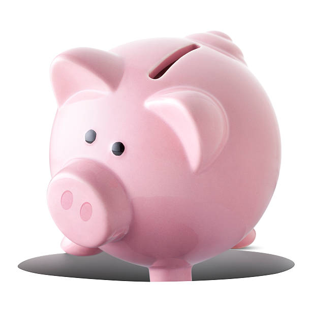 istock Fall into a hole. Piggy bank. 484951801