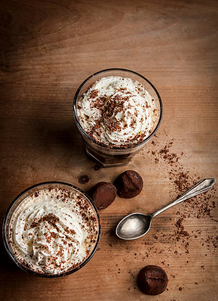 istock Glasses of Coffee with cream and Truffles 484952477