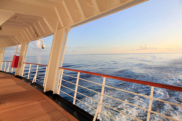 istock Looking out the Stern of a Cruise Ship 484954174