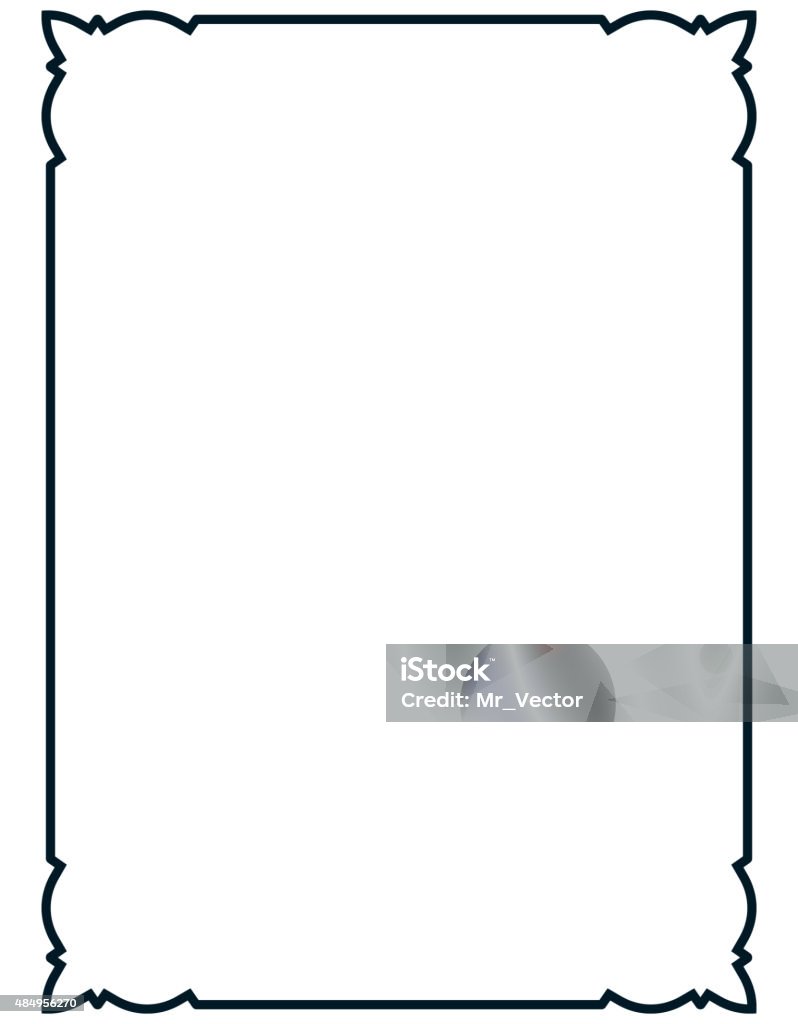 Vector Khung Hình Cổ Điển Đơn Giản Bị Cô Lập Hình minh họa Sẵn có ...