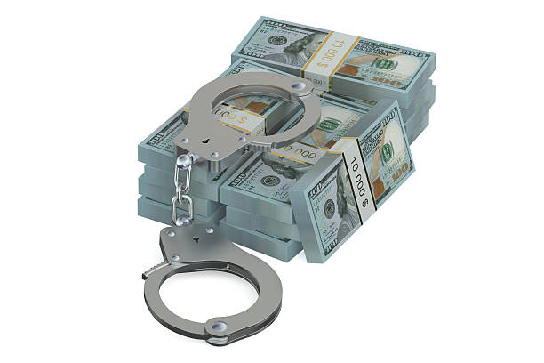 istock Handcuffs and dollars, crime concept 484957538