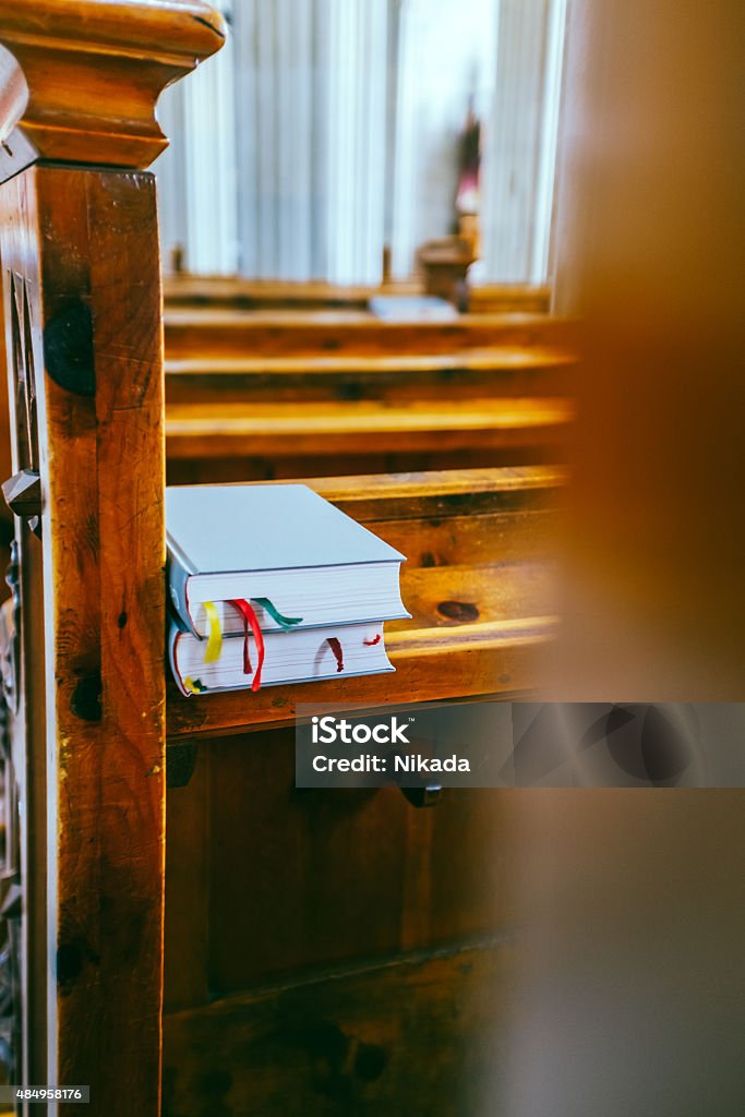 books in a church 2015 Stock Photo