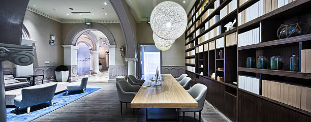 istock luxury lobby in modern hotel 484958938