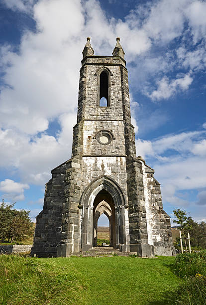 Church ruins of Dunlewey Church in County Donegal in Ireland