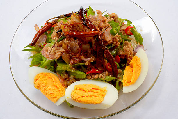 istock Wing Bean Shrimp Salad,Thai spicy food 484965866