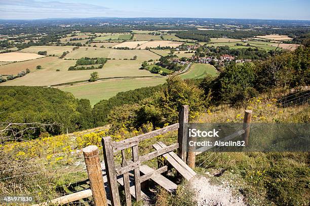 View Of The South Downs Way East Sussex England Stock Photo - Download Image Now - South Downs, Street, 2015