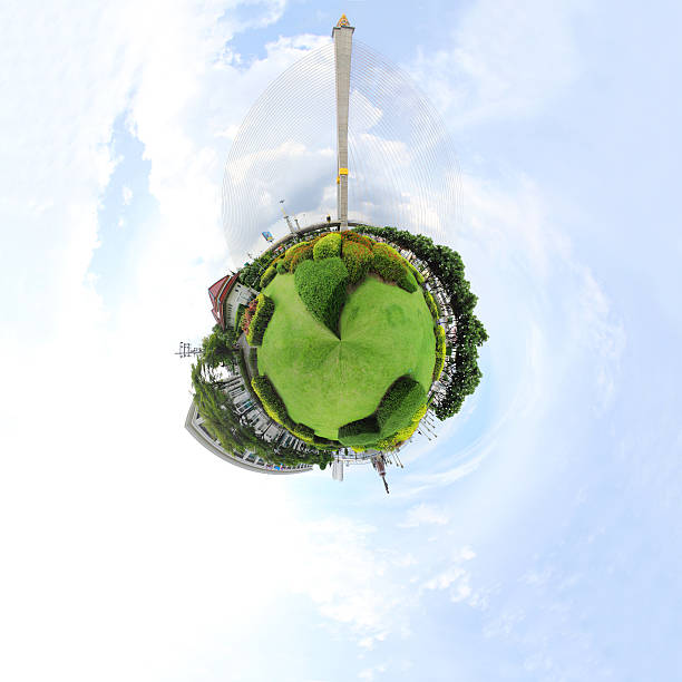istock Degree panorama of park 484972382
