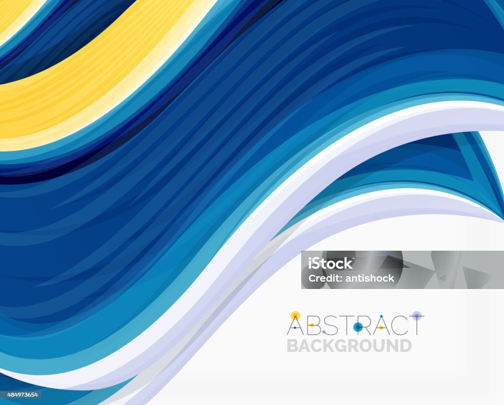 Solid Wave Background Abstract Realistic Solid Wave Background Stock Illustration - Download ...
