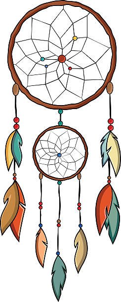 Dreamcatcher vector art illustration