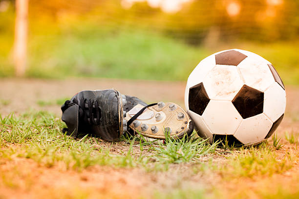 Kyiv, Ukraine - March 24, 2011: Pair of Adidas football boots on the grass