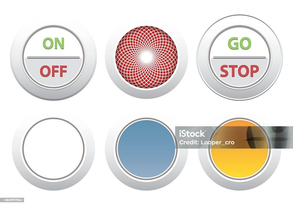 Simple Button Background Simple Buttons Stock Illustration - Download Image Now - 2015, Abstract ...