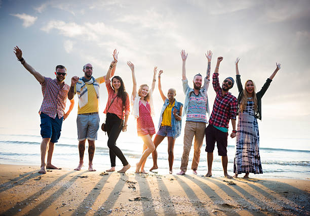 istock Friendship Freedom Beach Summer Holiday Concept 484998696