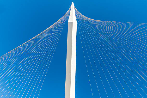 istock The tram bridge harp of David in Jerusalem. 485005504