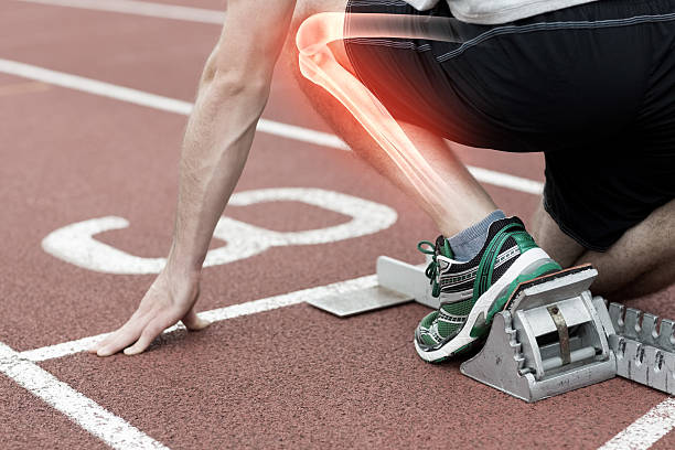 istock Highlighted bones of man about to race 485006042
