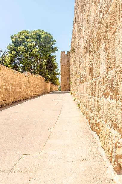 istock ancient city walls and towers in  old Jerusalem 485008070