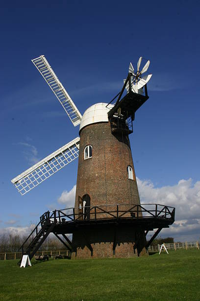 istock Rear view of windmill 485011870