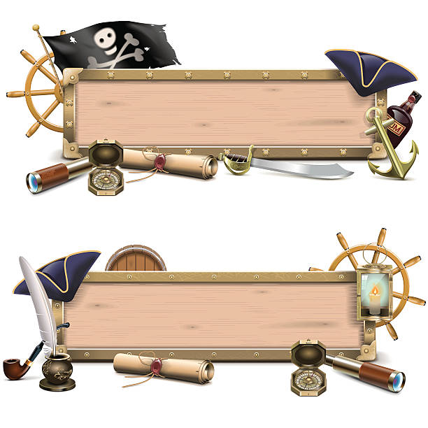 190+ Pirate Picture Frames Stock Illustrations, Royalty-Free