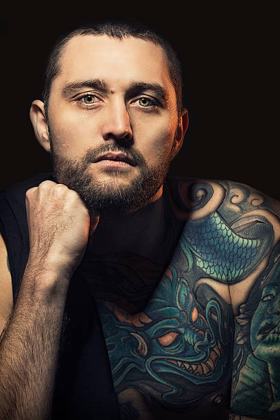 istock Cinematic style studio portrait of a man 485013018