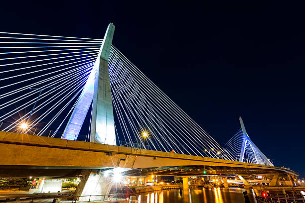 istock Zakim Bridge by night 485013026