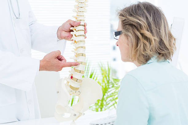 istock Doctor pointing anatomical spine 485013202