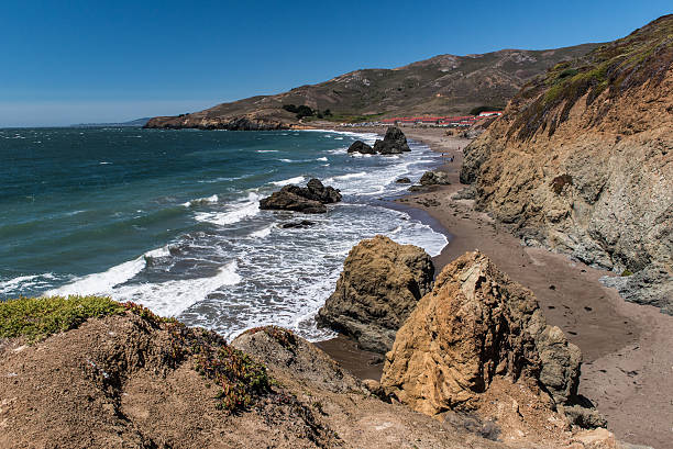istock Rodeo Beach California rocks waves and sand 485016840