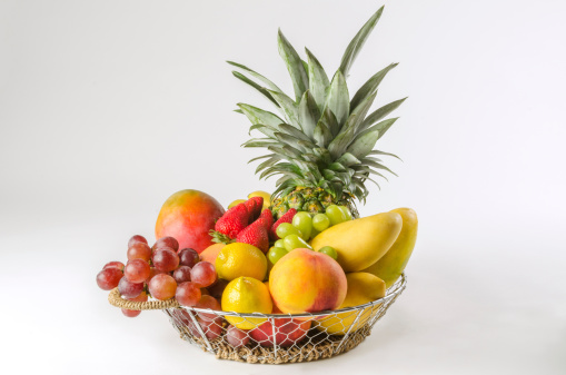 Various fresh fruits in the fruit basket