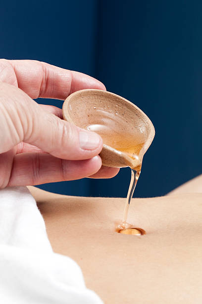 stomach and liver Indian therapy with ghee
