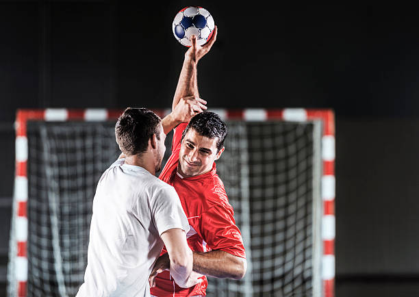 istock Handball players in action. 485019991