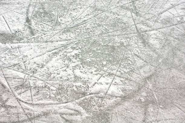 istock Fresh tracks on an Ice Rink 485020151