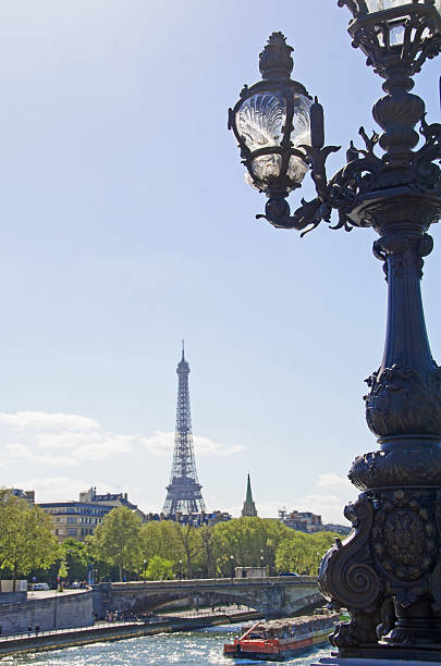 istock Eiffel Tower and Street Lamp 485020751