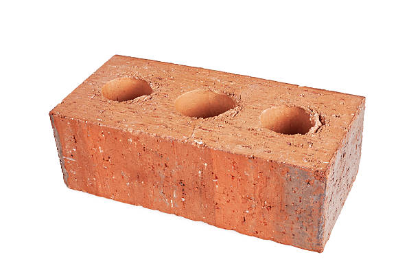 czerwony cegły - brick single object solid construction material zdjęcia i obrazy z banku zdjęć