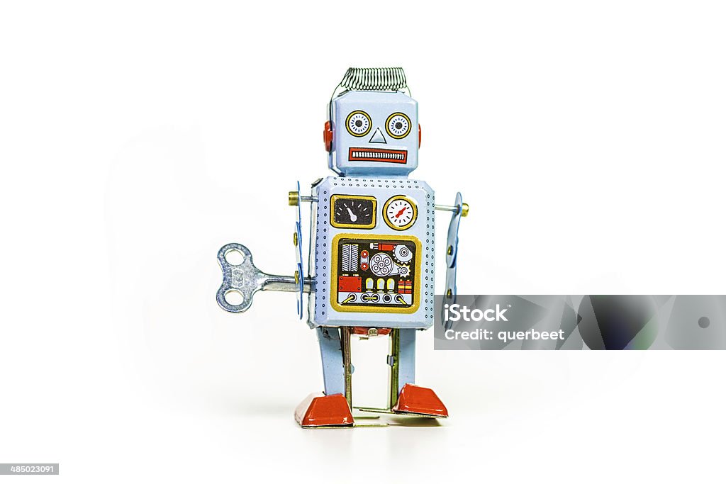 Retro tin Roboter - Lizenzfrei Blech Stock-Foto