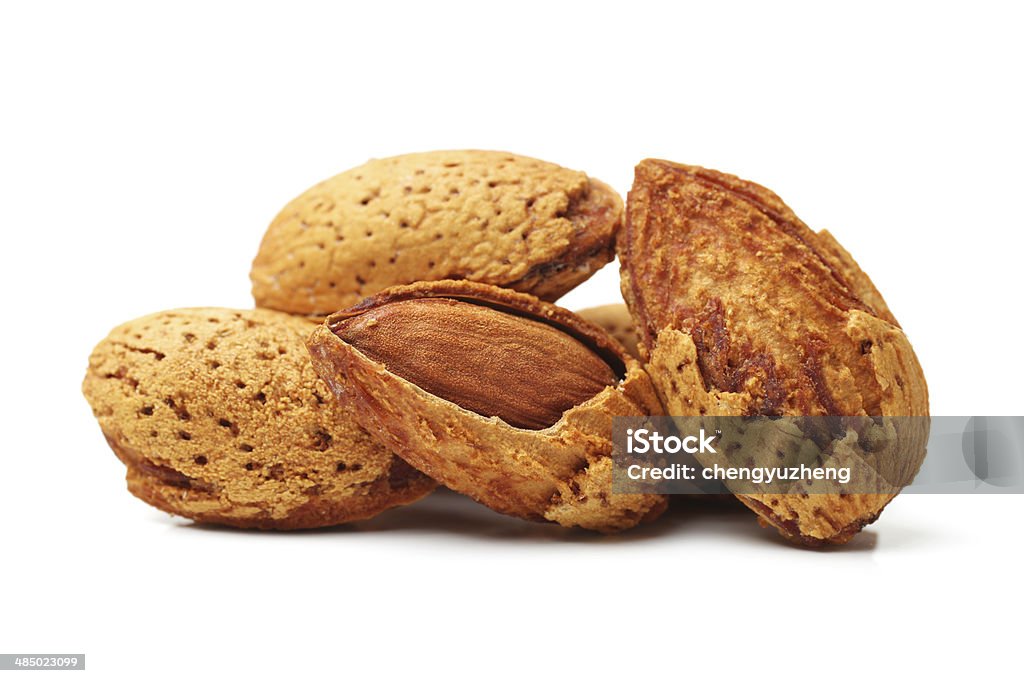 almond nuts Close up of healthy almond nuts. Prunus Amygdala Almond Stock Photo